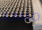 Faceted Nickle Coated Beaded Room Dividers Hanging With 9.25mm Metal Beads