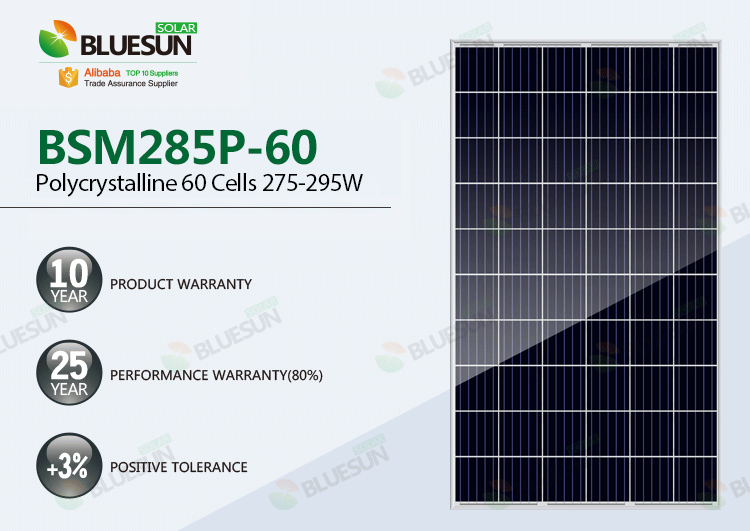 Bluesun Your Best Solar Panel Companies 12v 285 Watt 290 Watt 300 Watt Solar Power Panel Solar Photovoltaic Panels