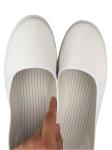 Cleanroom Anti Static Shoes For Long Sleeve ESD Boots White Leather Upper