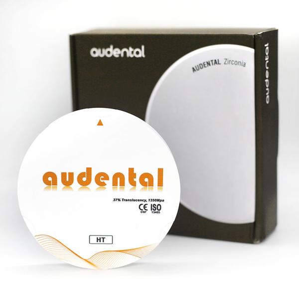 China HT/DHT White Zirconium Disc / Block 37% Translucency 1350Mpa Strength factory