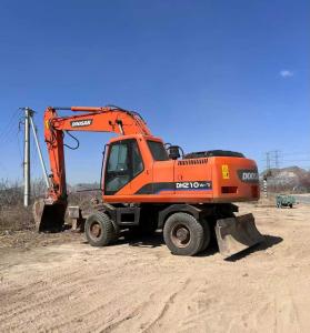 China 19800kg Used Wheel Excavator With Hydraulic Drive And Operating Weight factory