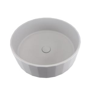 China Round Matte Finish Concrete Art Basin Bathroom Countertop Sink factory