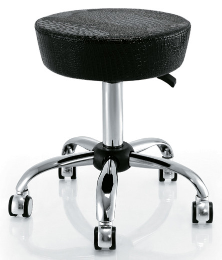 Professional Customrized Round Bar Stools Portable With Backrest , 43cm Min Height