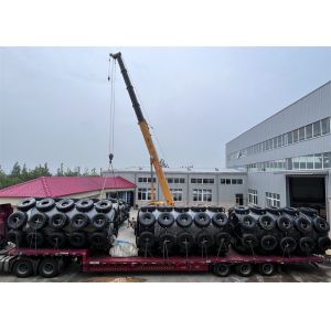 Colorful Polyurethane Eva Fender / Foam Filled Fender With Hot Galvanized Chains