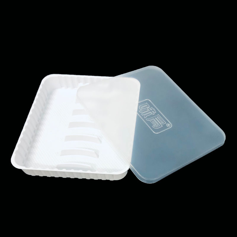 Food Grade PP Compartment Tray with Lid Microwave Safe