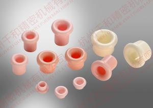 China Pink HRA88 Ceramic Wire Guide Pulley , Coil Winding Machine Ceramic Eyelets factory