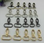 Bag parts various color 4 size metal swivel eye dog leash snap hook wholesales