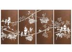 Outdoor Laser Cut Corten Steel Garden Ornaments 1200mm Height