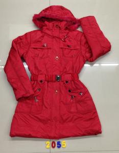China 2055 ladies padding long jackets stock (coats,blouzes,tops) factory