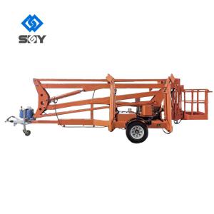 China 100kg -1000kg Trailer Mounted Access Platform Articulating Boom Lift factory