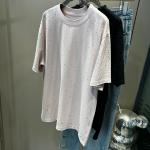 Label Heavyweight Rhinestone T Shirt Custom For Streetwear Over Size Vintage