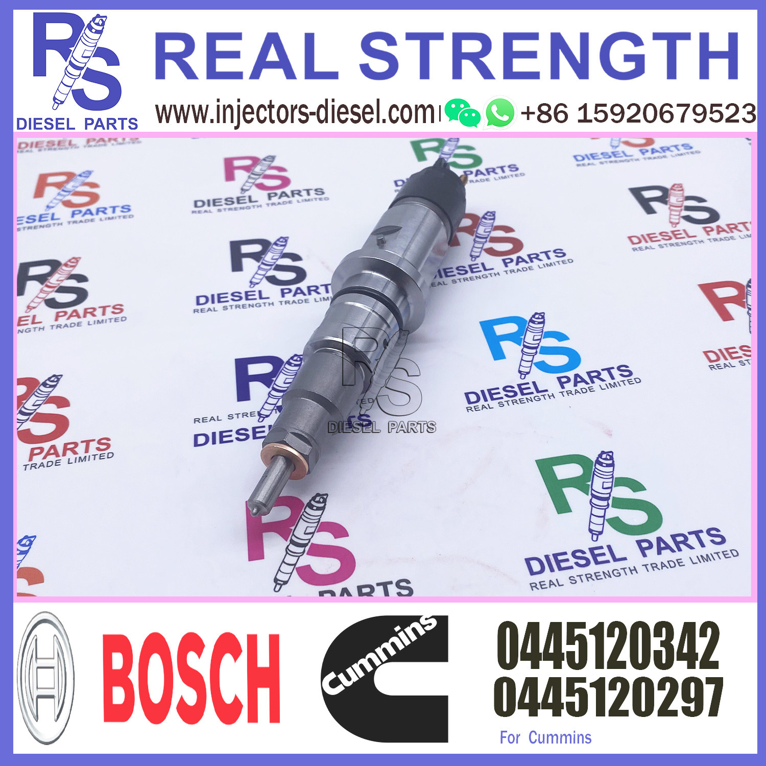 High quality diesel nozzle assembly pump injector 0445 120 342 0445120342 0445120297 for common rail system