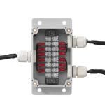 IP65 Waterproof Cable Distribution Junction Box 100*68*50mm with Terminal Blocks