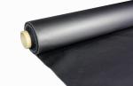 Neoprene Rubber Black Coated Fiberglass Fabric 0.45 mm Thickness