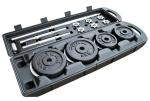 Cast Iron Solid Black Painting Dumbbell Adjustable 50kg Set With Box