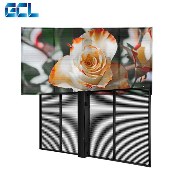 GCL 1000mm Customized Flexible Transparent LED Screen For Indoor Easy Installati