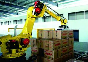 China Beverage Industry Robotic Packaging Machinery , Packaging Robots Higher Level Safety factory