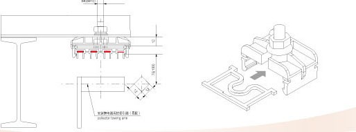 1-Pole Festoon Cable Hangers Clamp For Insulated Busbar
