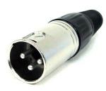 Home 4mm Audio Link Cable Metal 3 Pin XLR Male Plug 21g Copper Conductor and