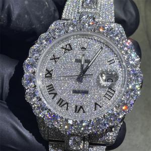 China Bust Down Diamond Studded Watch factory