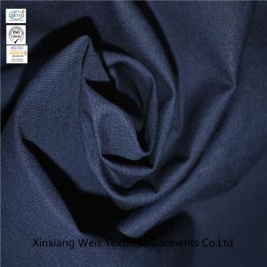 China Navy Blue 80% Cotton 20% Polyester Cvc 24s*24s 220g Fire Retardant Fabric factory