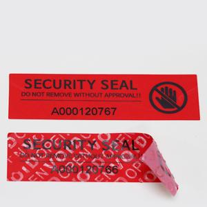 China Tamper Evident Seal Label Void Warranty Security Sticker For Food / Car factory