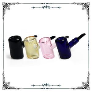 China Grav Tankard Sherlock Hammer Glass Smoking Pipes Mixed Color 6 Inches Hand Pipe factory