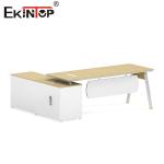 Discounted Modern Style Wooden Office Desk with Storage Cabinet
