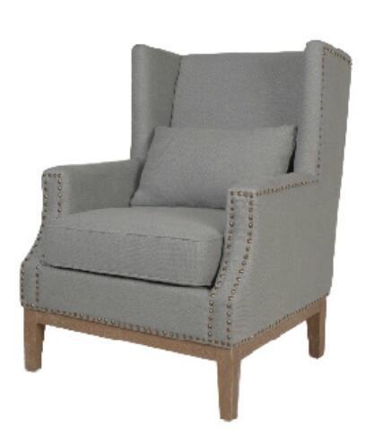 American style Linen fabric upholstery solid wood classic culb chair/single sofa