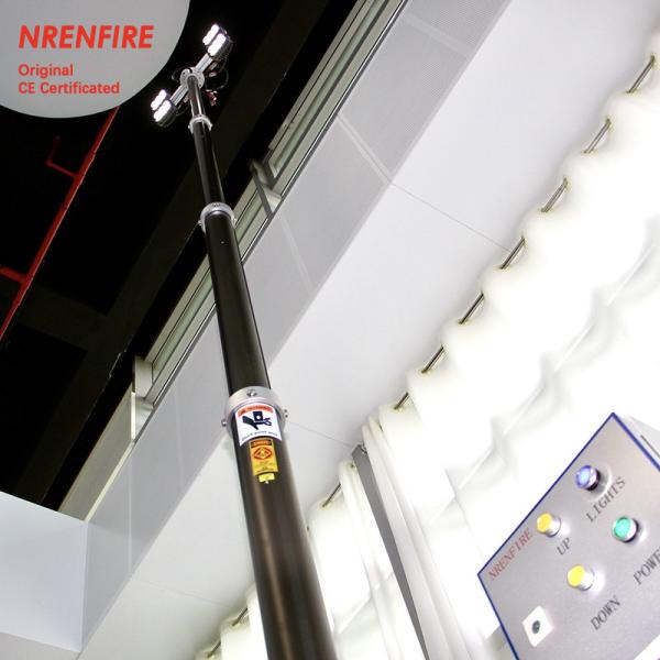 4.6m pneumatic telescopic mast light tower-inside wires-4x60W LED-remote control