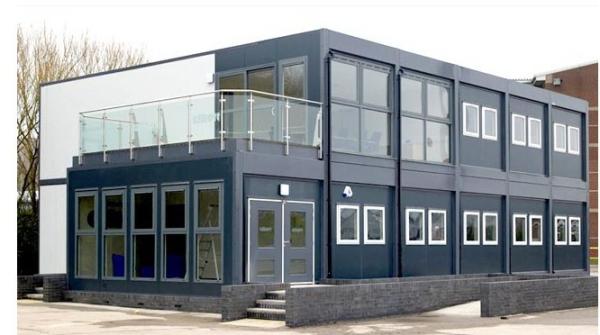 Street dismountable shop style the 20ft or any size small office prefab