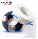 Flat FTTH 1 Core G657A LSZH Optical Fiber Drop Cable