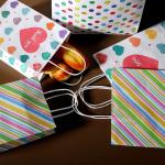Color CMYK 4 Color Offset Printing Twist Kraft Shopping Paper Bag With Your Own