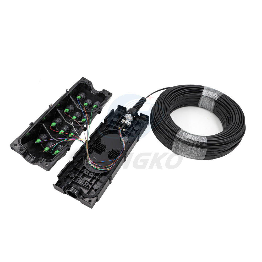 4 Port Waterproof Wall Mount Fiber Optic Splice Closure Enclosure For FTTX