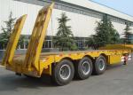 20FT 3 Axle Low Bed Trailer 11.00R20 50 Tons Trailer Low 12 Tires