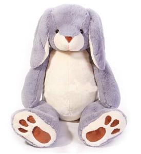 China Personalized Plush Toys Grey Easter Bunnies Stuffed Animals with 100% PP cotton factory