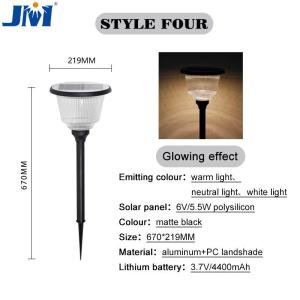 China Powered Bright Solar Lawn Lights Garden Decoration 6V 4.5W 219x670mm factory