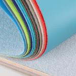 0.8mm Thickness Fine-Grained Brushed Cloth-Backed PVC Leather For Furniture
