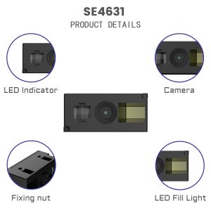 ASE4631 Factory 1d 2d Rs232 Cmos Module Usb Wired Qr Code Reader Embedded