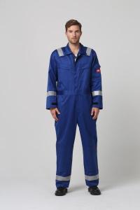 China Navy Blue IEC61482 Arc Flash FR Coverall For Electric Industry factory