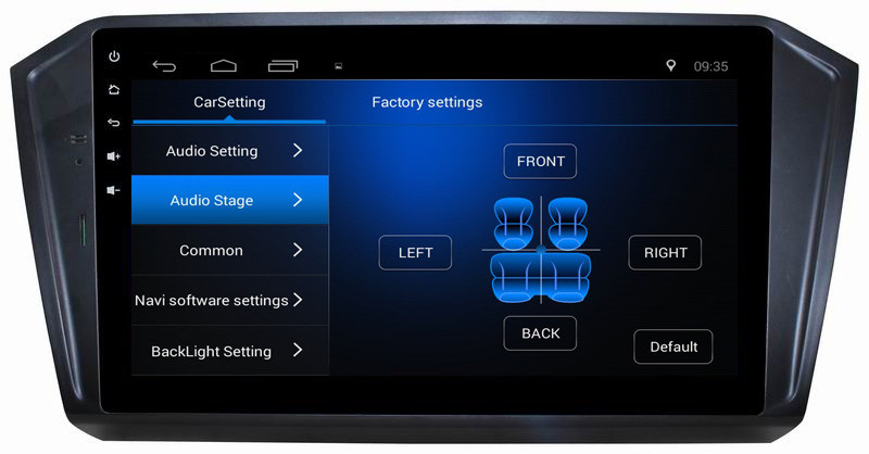Ouchuangbo car gps multi media bluetooth android 8.1 for Volkswagen Magotan 2017 support USB SWC AUX wifi 4 core CPU