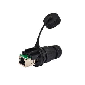 China 4p 8p Waterproof Rj45 Coupler Connector Male Female Shielded Cat5e Cat6a Panel Mount Shell factory