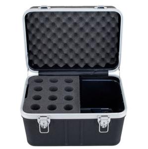 China 12pcs ABS Wireless Microphone Flight Case Aluminum And Foam factory