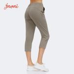 High Waist Lulu Yoga Jogger Pants 250gsm Yoga Capri Leggings With Pocket