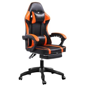 China Customized Color Ergonomic Gaming Chair with Footrest and Adjustable Height ALINUNU factory