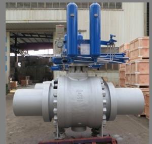China API 6D Trunnion Ball Valves, Gas Over Oil Actuated factory