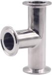 6" Length Sanitary Spool Tube with Clamp Ends Stainless Steel 304 Seamless Round