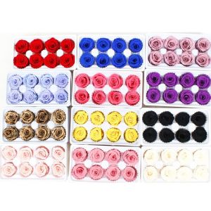 4-5cm Preserved Rose Heads Gorgeous Flower Color Easy Matching Other Colors