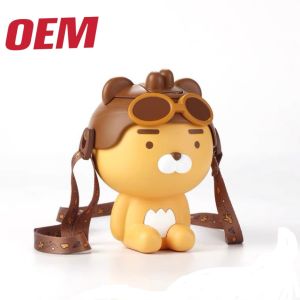 Custom Straw Cup Made Plastic Cartoon Popcorn Bucket Empty Car Function Storage