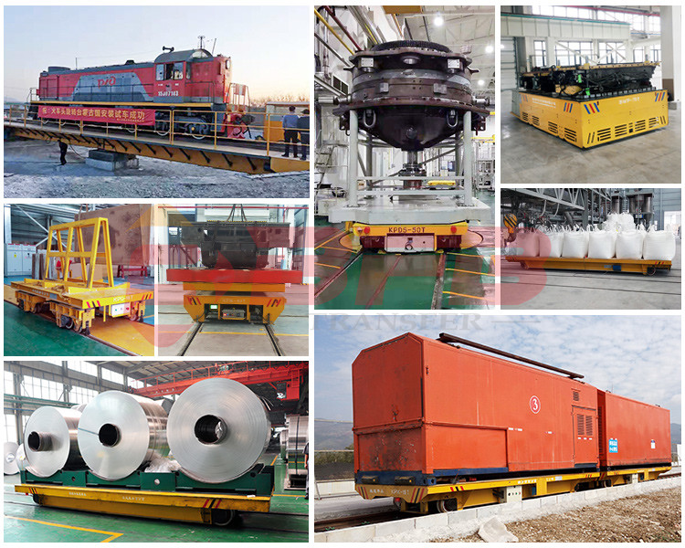 Self Loading 50 Ton Die Mold Handling Motorized Transfer Vehicle On Wheels